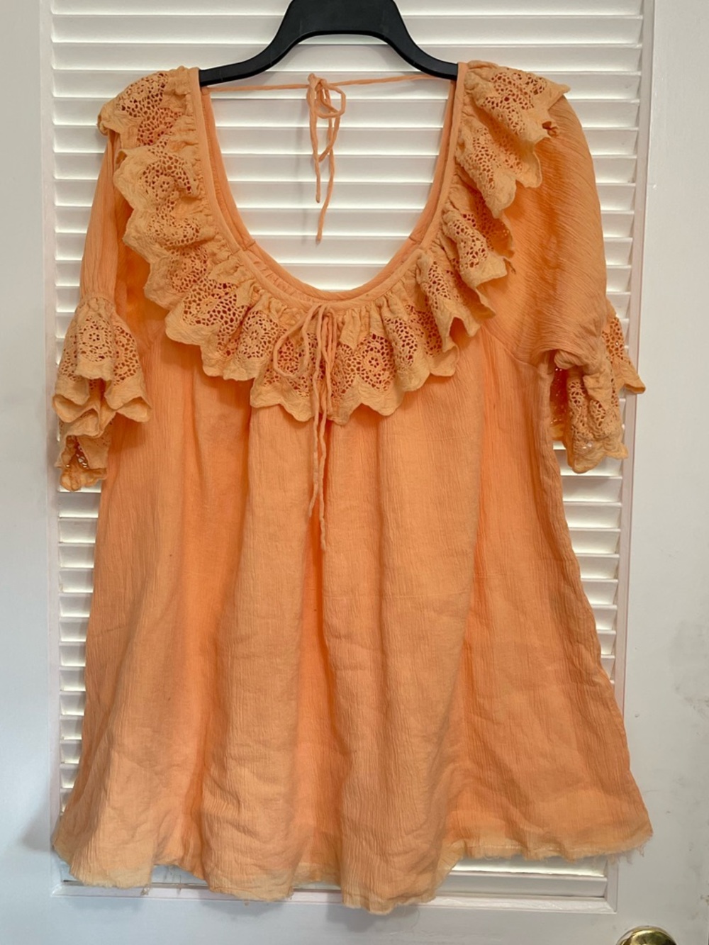 TULAROSA Crawford Mini Dress in Cantaloupe Orange